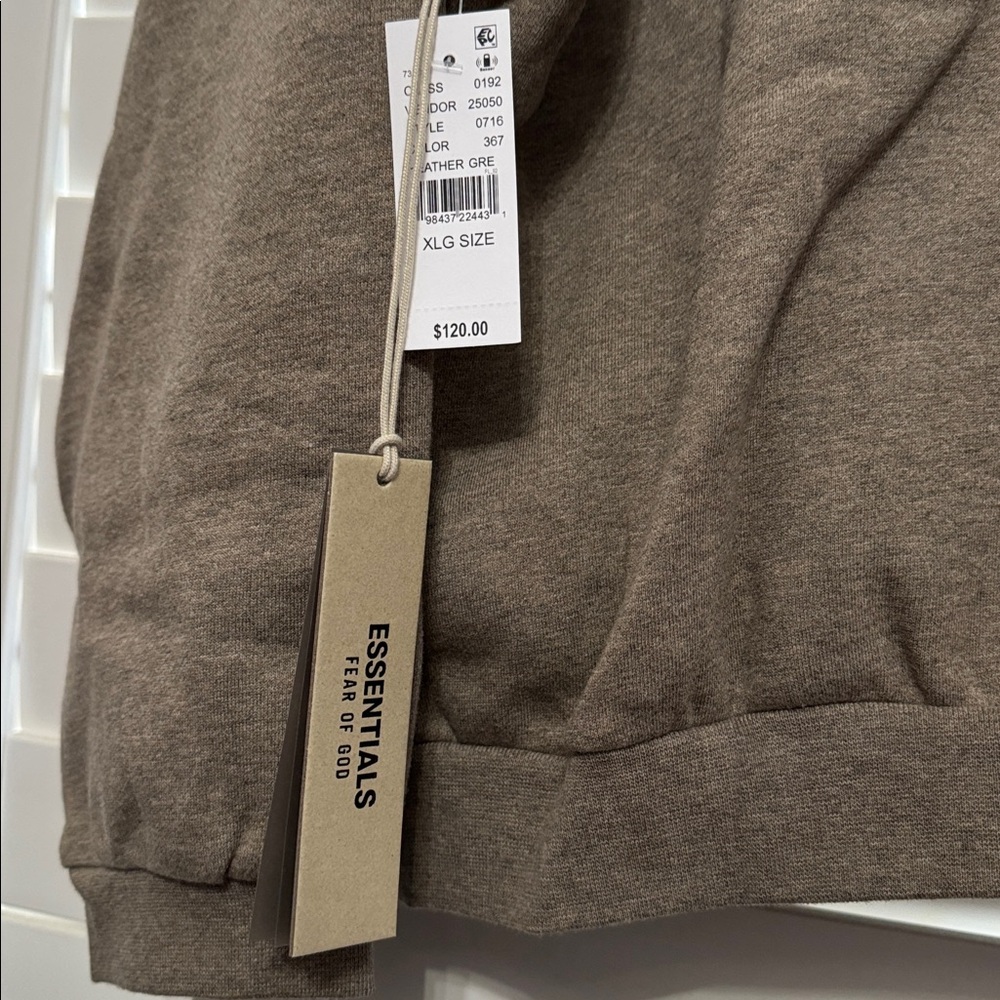 Essentials FEAR OF GOD ✨ Gray Hoodie NWT ⚡️fast and reduced shipping ! - Picture 5 of 5